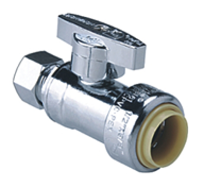 Picture of Push-Fit 1/4 Turn Straight Stop Valves w/ABS Straight Handle